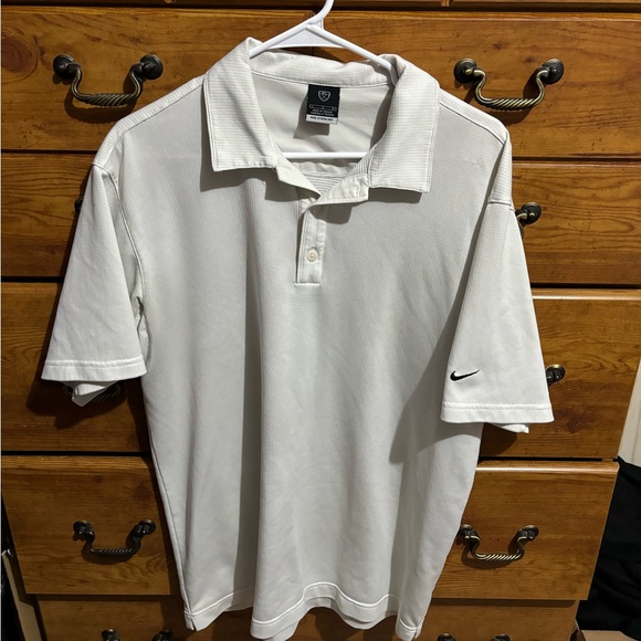 Nike Golf Polo Shirt Large White - Picture 1 of 1